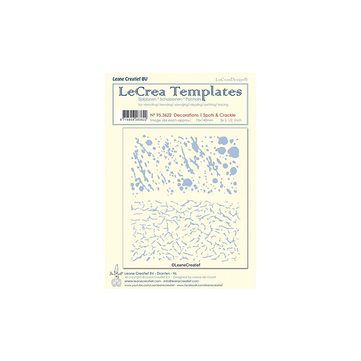 (95.3622)LeCrea Templates Spots & Crackle 1