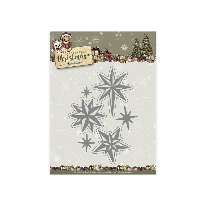 (YCD10109)Die - Yvonne Creations - Celebrating Christmas- Twinkling Stars