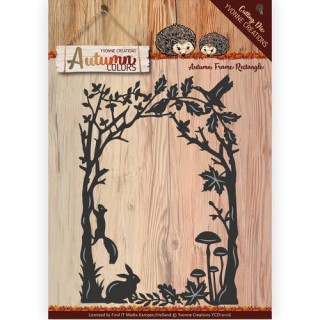 (YCD10106)Die - Yvonne Creations - Autumn Colors- Frame rectangle