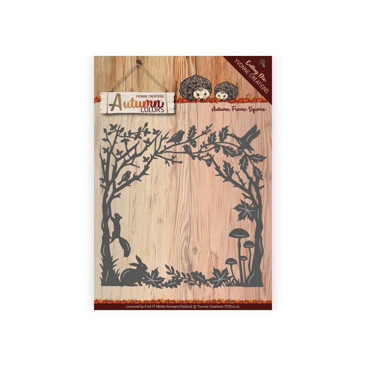 (YCD10105)Die - Yvonne Creations - Autumn Colors- Frame Square