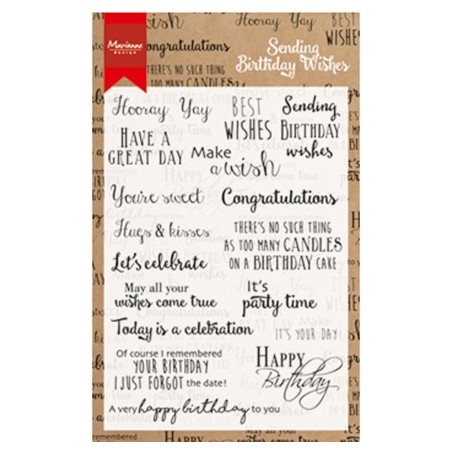 (CS0996)Clear stamp Birthday wishes