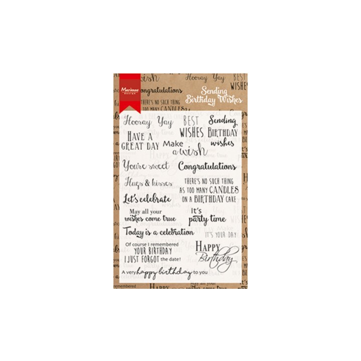 (CS0996)Clear stamp Birthday wishes