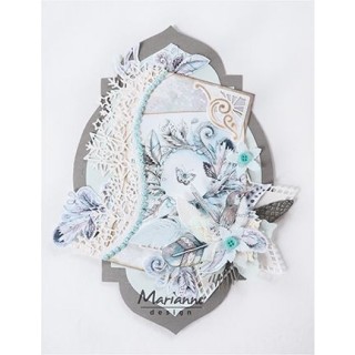(EWK1253)3D Winter dream blue