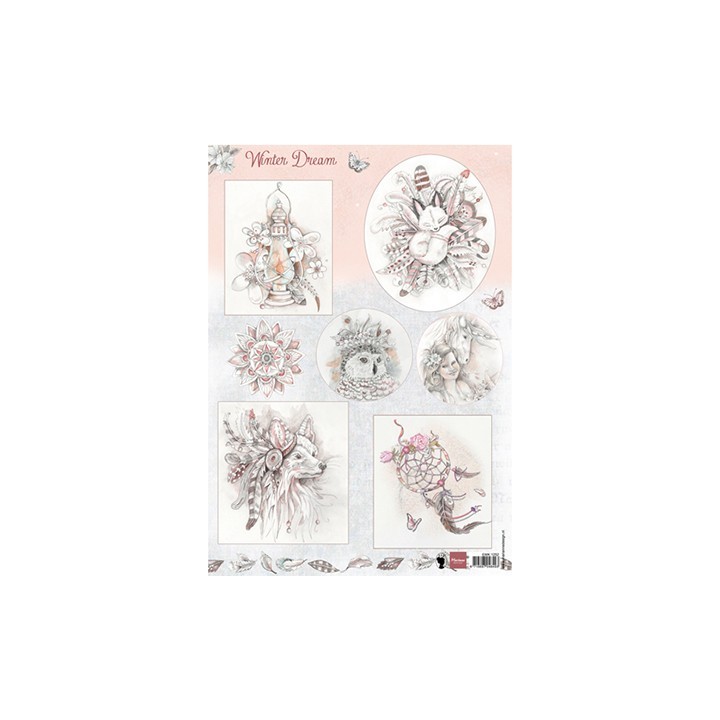 (EWK1252)3D Winter dream pink