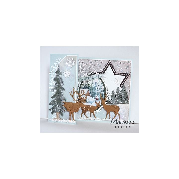 (CR1421)Craftables stencilBasic: Christmas star