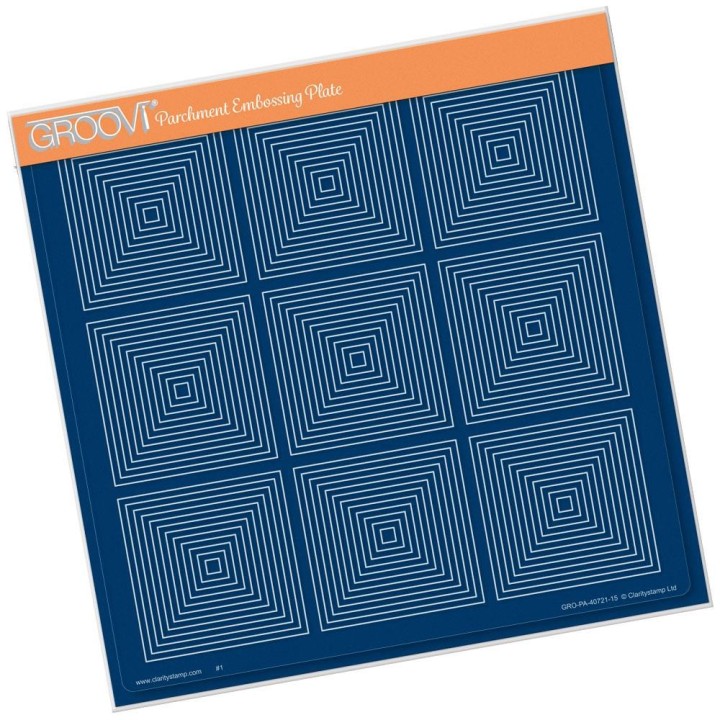 (GRO-PA-40721-15)Groovi Plate FRAMEWORK SQUARES