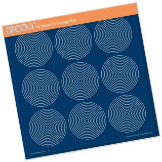 (GRO-PA-40722-15)Groovi Plate FRAMEWORK CIRCLES