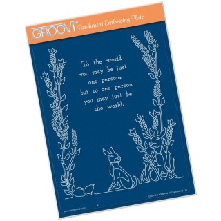(GRO-WO-40680-04)Groovi Plate A5 TO THE WORLD POETRY FRAME