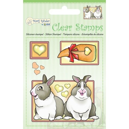 (9.0041)Marij Rahder Clear Stamp Rabbits