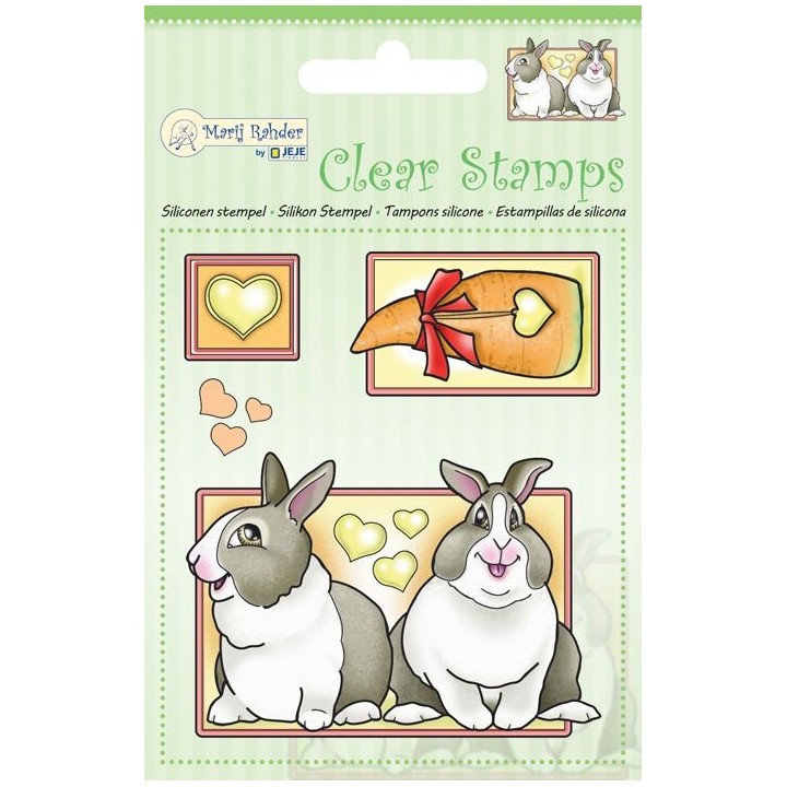 (9.0041)Marij Rahder Clear Stamp Rabbits