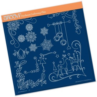 (GRO-PA-40747-15)Groovi Plate TINA'S CHRISTMAS PLATES 4