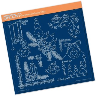 (GRO-PA-40746-15)Groovi Plate TINA'S CHRISTMAS PLATES 3