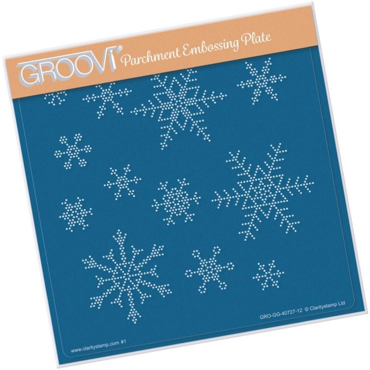 (GRO-GG-40727-12)Groovi Grid SMALL SNOWFLAKES