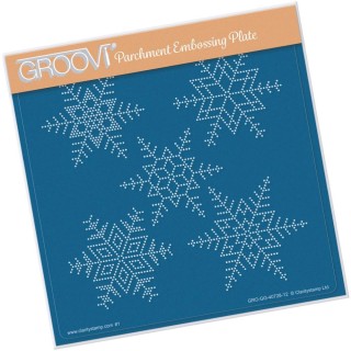(GRO-GG-40728-12)Groovi Grid LARGE SNOWFLAKES