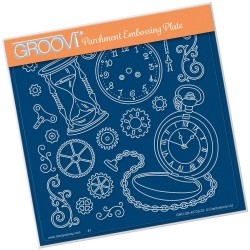 (GRO-OB-40735-03)Groovi Plate A5 CLOCKS