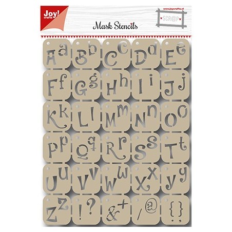 (6002/0842)Scrapbooking Stencil Alphabet