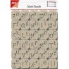 (6002/0842)Scrapbooking Stencil Alphabet