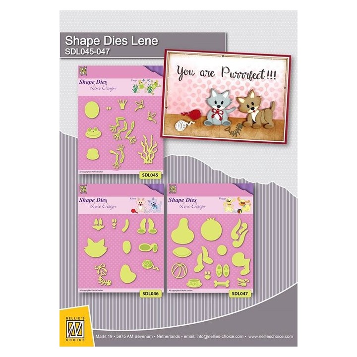 (SDL046)Nellie's Shape Dies Animals Kitten