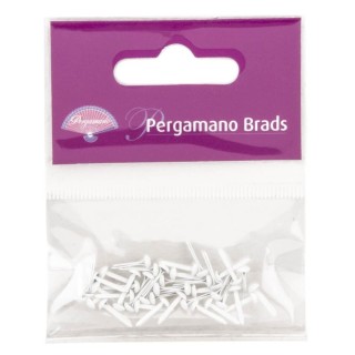 (PER-AC-70269-XX)PERGAMANO BRADS WHITE