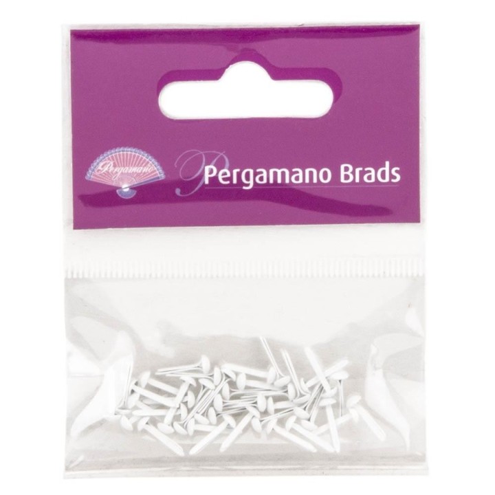 (PER-AC-70269-XX)PERGAMANO BRADS WHITE