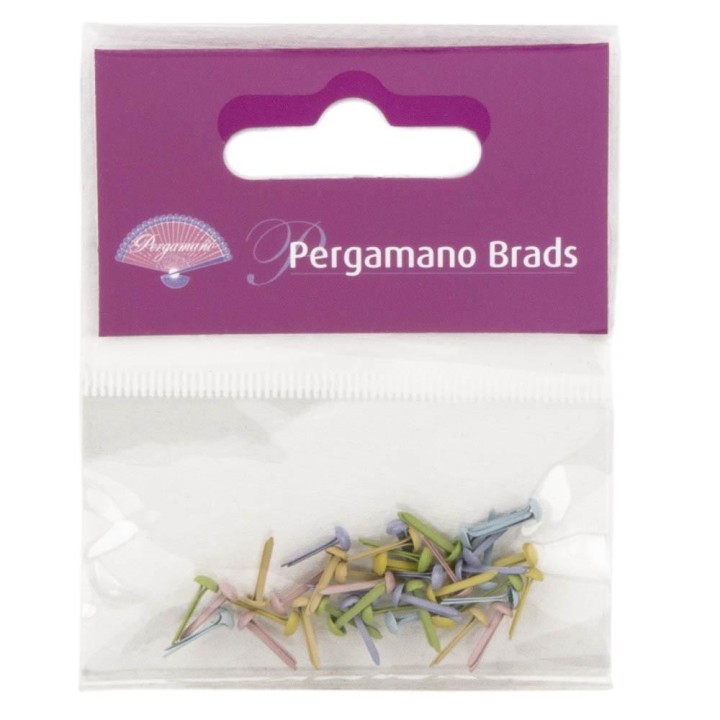 (PER-AC-70270-XX)PERGAMANO BRADS PASTEL MIXED