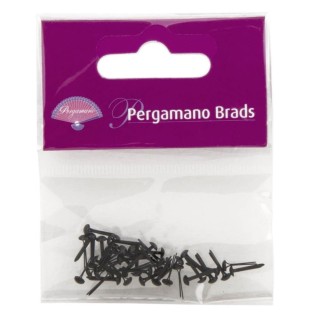 (PER-AC-70271-XX)PERGAMANO BRADS BLACK