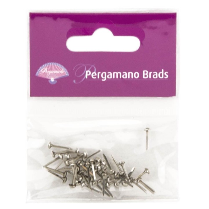 (PER-AC-70275-XX)PERGAMANO BRADS SILVER