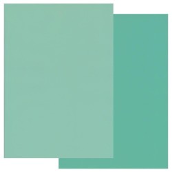 (GRO-AC-40769-A4)Groovi Parchment Paper A4 TWO TONE LIGHT TURQUOISE & TURQUOISE