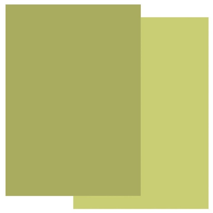 (GRO-AC-40773-A4)Groovi Parchment Paper A4 TWO TONES PEAR GREEN & APPLE GREEN
