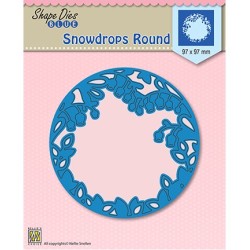 (SDB009)Nellie's Shape Dies  Snowdrops round