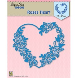 (SDB006)Nellie's Shape Dies Roses heart
