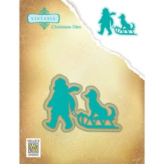 (VIND052)Nellie's Choice Vintasia Christmas Dies - husky