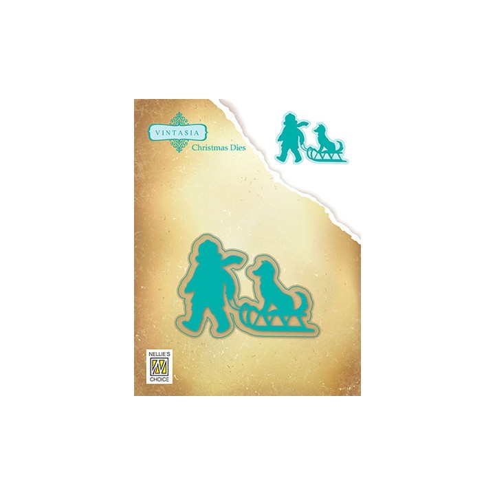 (VIND052)Nellie's Choice Vintasia Christmas Dies - husky