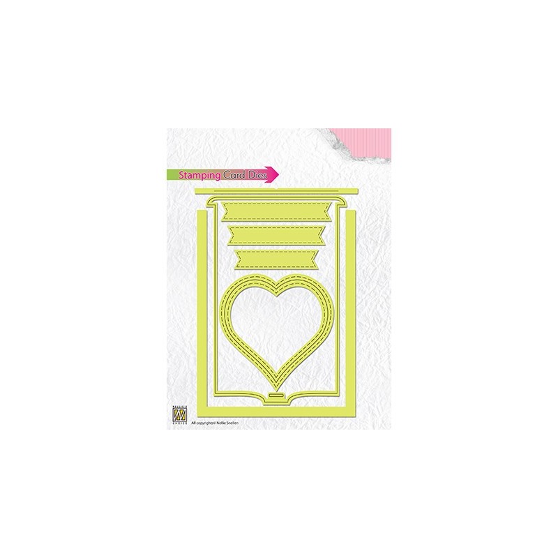 (STCD001)Nellies Choice Magic Card Die- Heart
