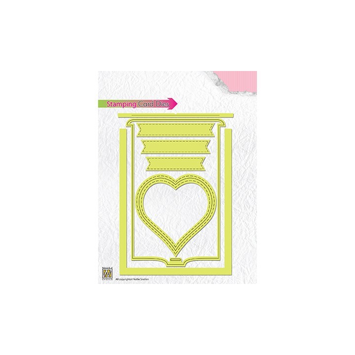 (STCD001)Nellies Choice Magic Card Die- Heart