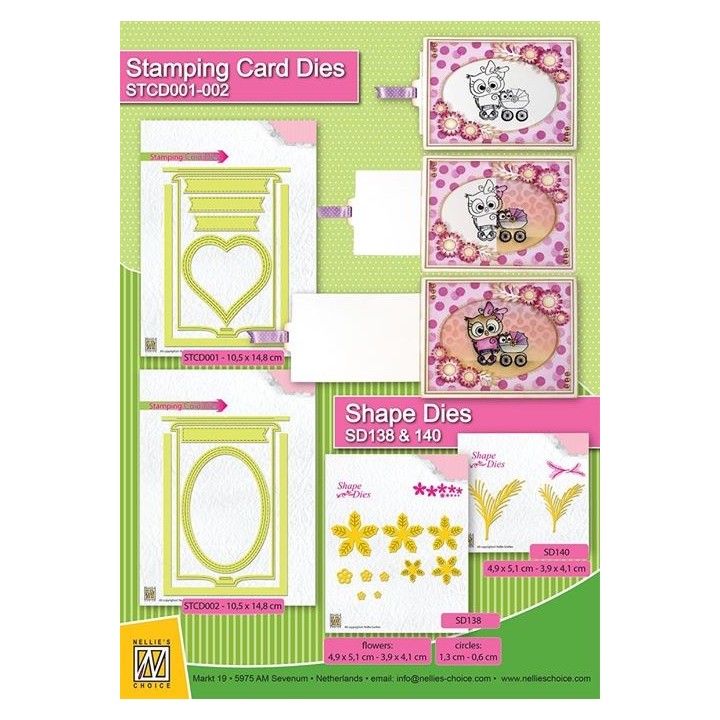 (STCD001)Nellies Choice Magic Card Die- Heart
