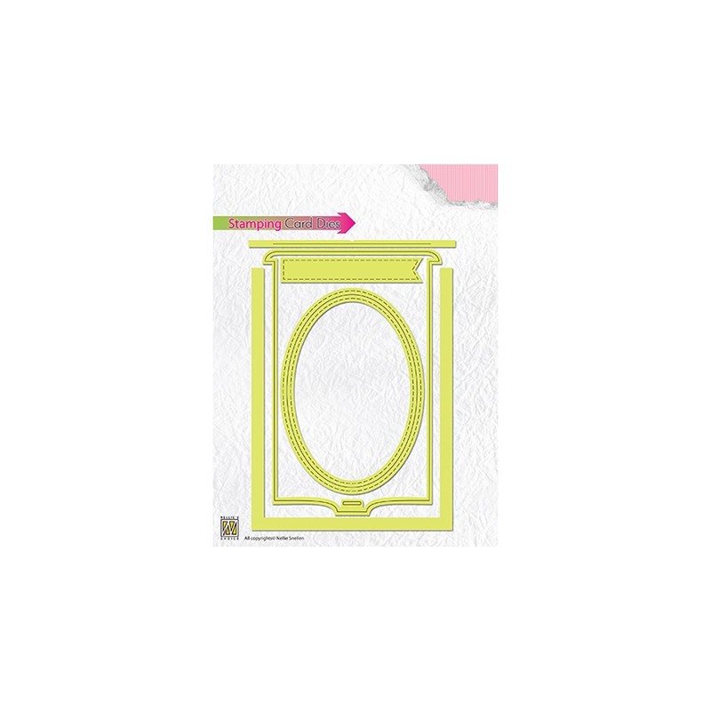 (STCD002)Nellies Choice Magic Card Die- Oval