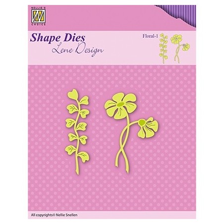 (SDL049)Nellie's Shape Dies Floral-1