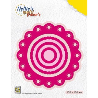 (MFD111)Nellie's Multi Frame Dies Rosette round