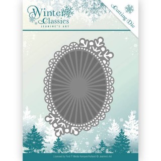 (JAD10025)Die - Jeanine's Art - Winter Classics - Mirror Oval