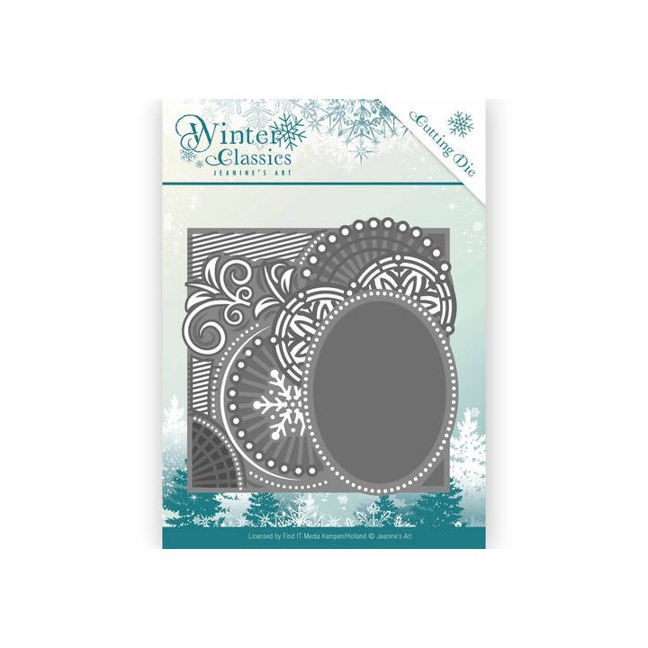 (JAD10016)Die - Jeanine's Art - Winter Classics - Curly Frame