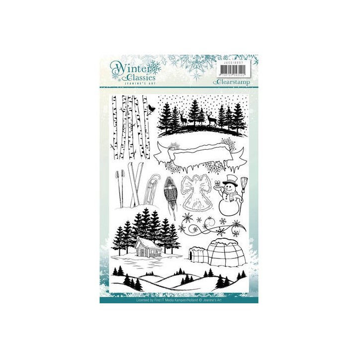 (JACS10007)Clearstamp - Jeanines Art - Winter Classics