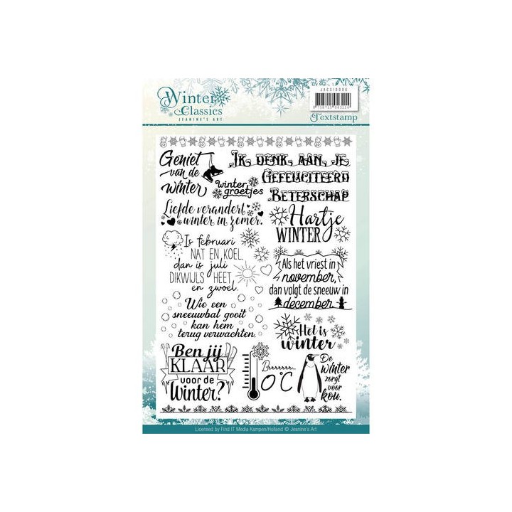 (JACS10006)Clearstamp - Jeanines Art - Winter Classics