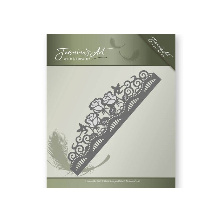 (JAD10013)Die - Jeanine's Art - With Sympathy - Rose Border
