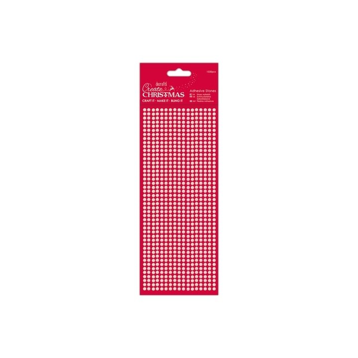 (PMA-351906)Adhesive Stones (1530pcs) - Iridescent White