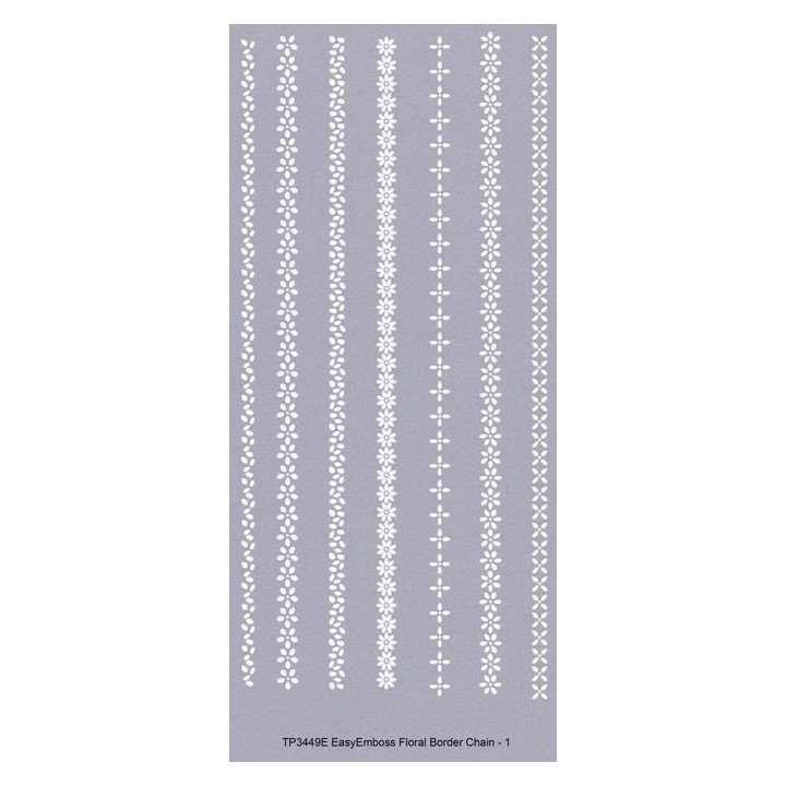 (TP3449E)PCA® EasyEmboss Floral Border Chain -1