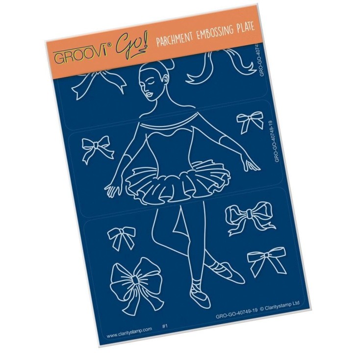 (GRO-GO-40749-19)Groovi® plate A6 BALLERINA FIGURE