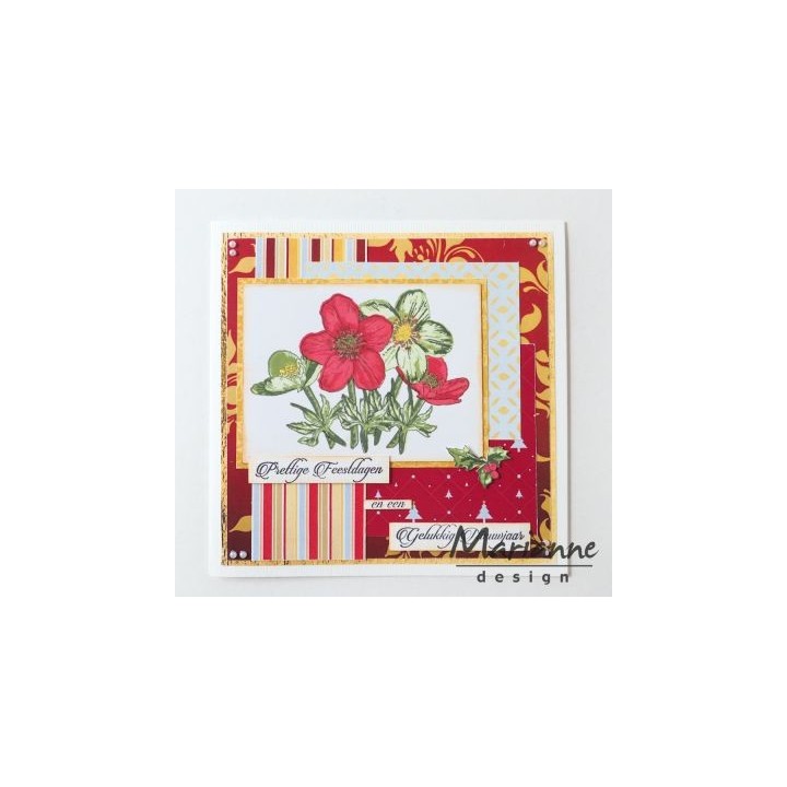 (TC0861)Clear stamp Tiny's helleborus (layering)