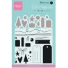 (KJ1716)Clear stamp Giftwrapping: Tags & threads