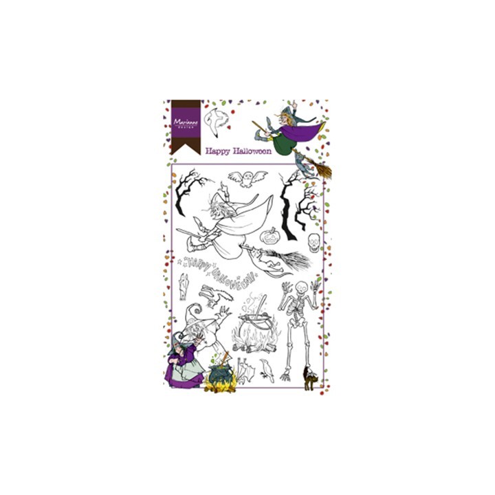 (HT1626)Clear stamp Hetty's Happy Halloween